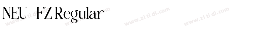 NEU-FZ Regular字体转换